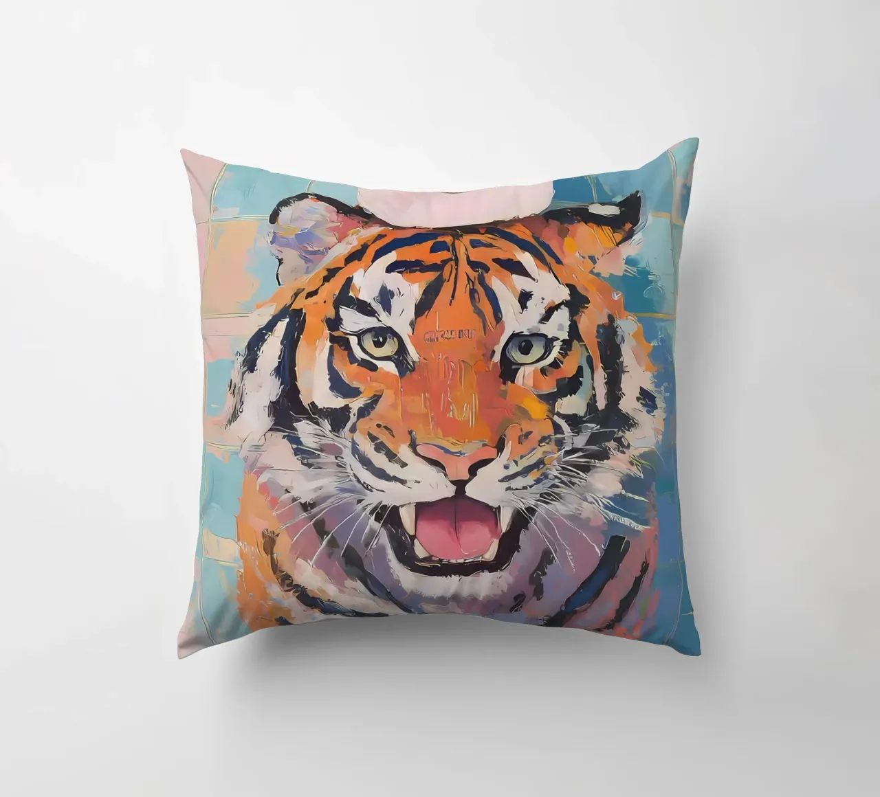 Tigre con carta igienica cuscino da Adrian Patel
