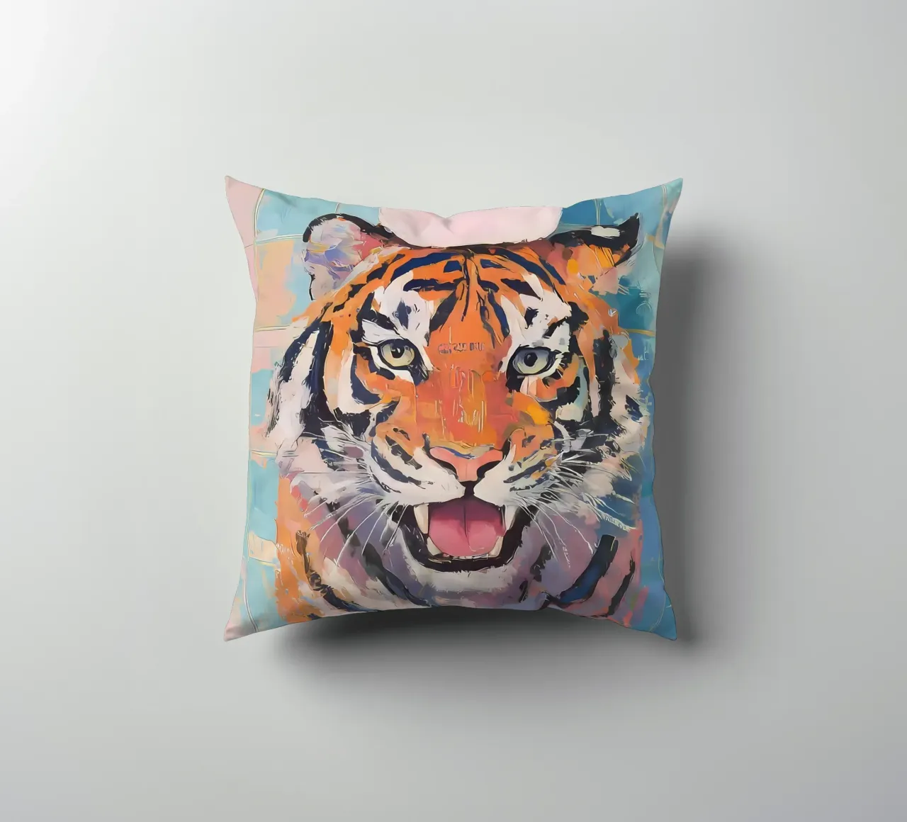 Tigre con carta igienica cuscino da Adrian Patel