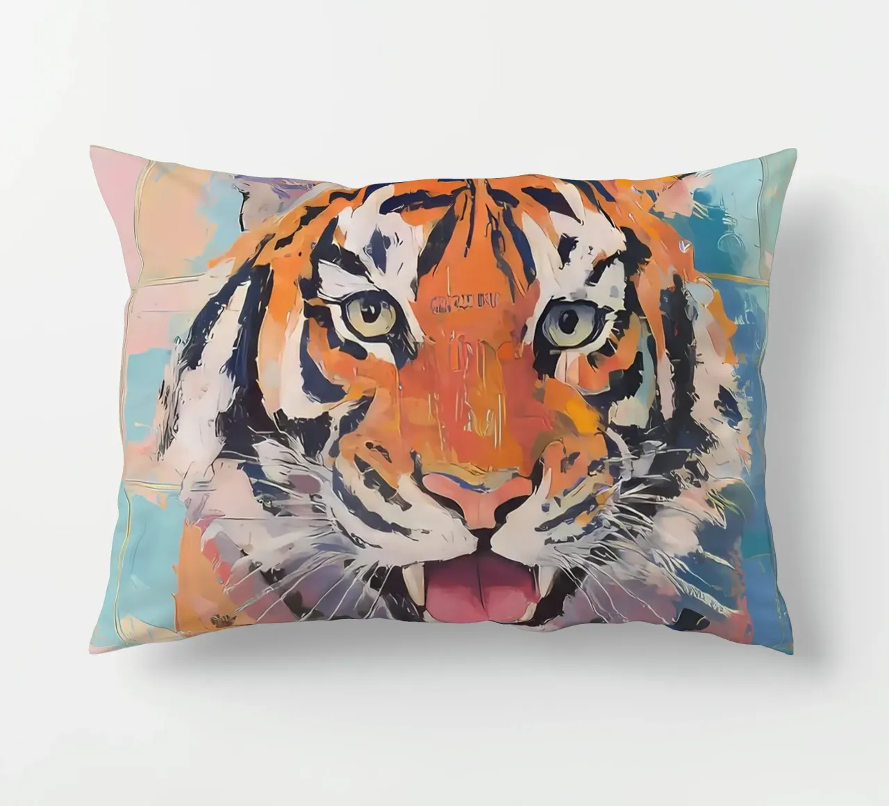 Tigre con carta igienica cuscino da Adrian Patel