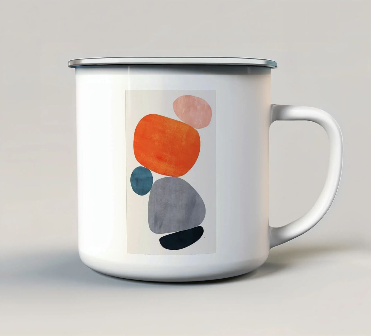 arte non complicata n. 11 tazza in smalto da Maria studio