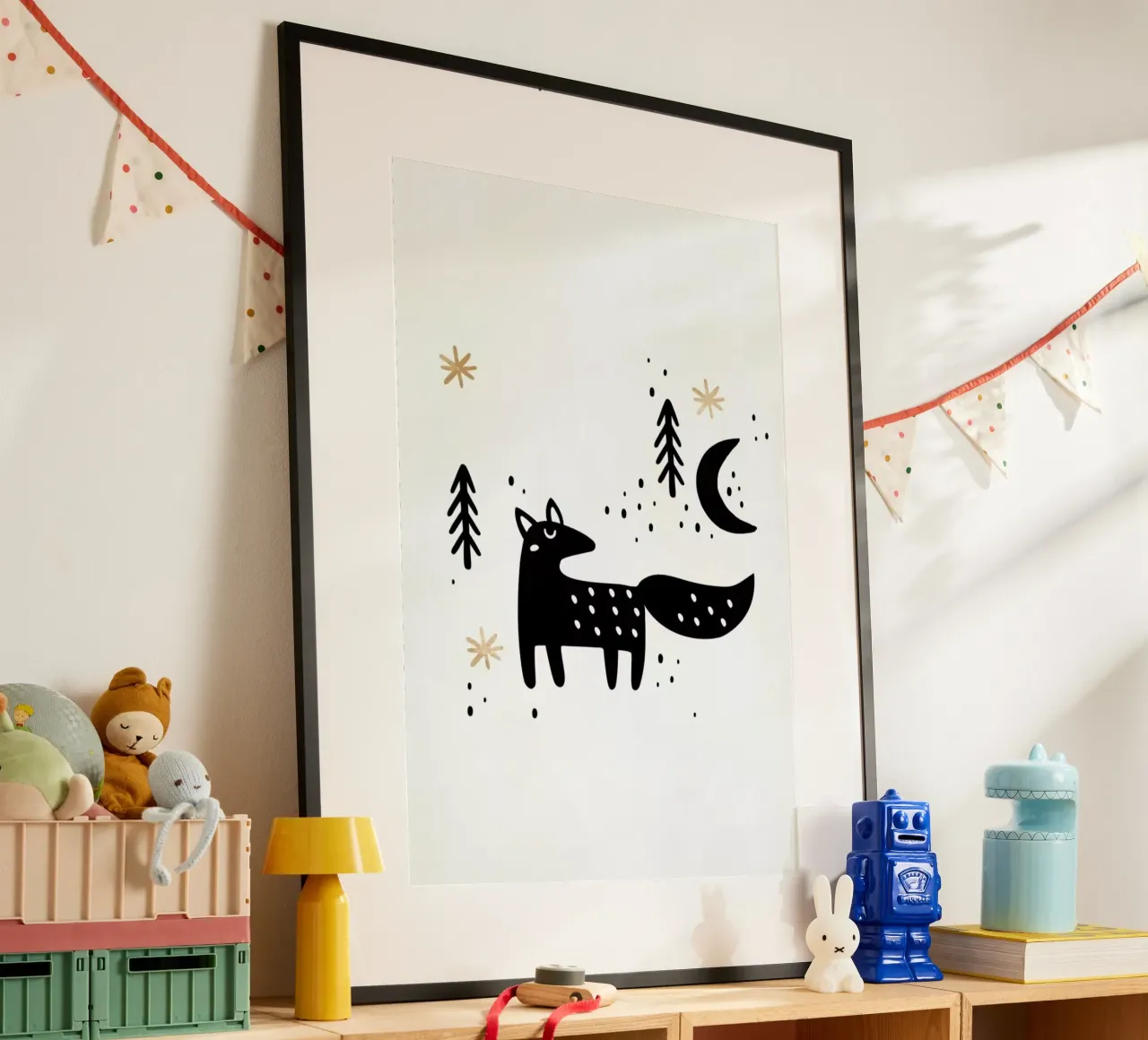 Little Winter Fox carta hahnemühle da Kubistika