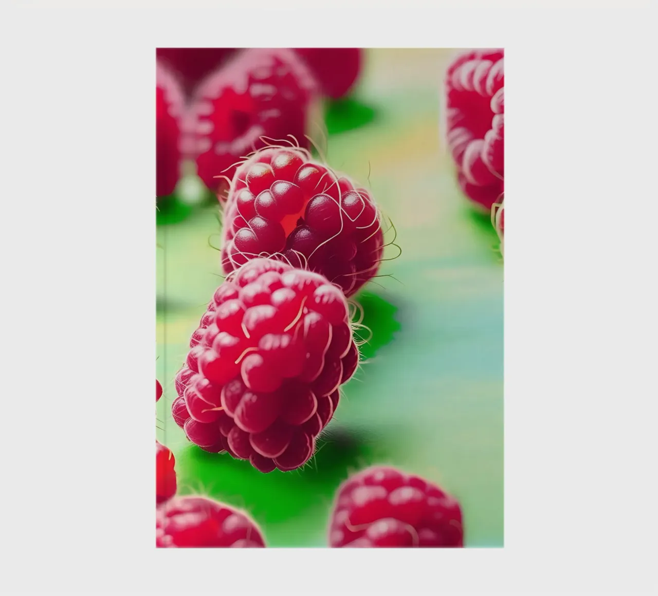 Raspberries_style_A_3 notebook by Pink- und LoveArt by LK