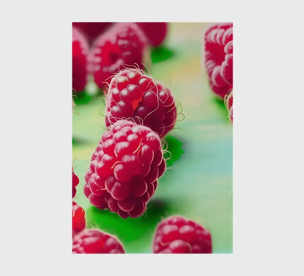Raspberries_style_A_3 notebook by Pink- und LoveArt by LK