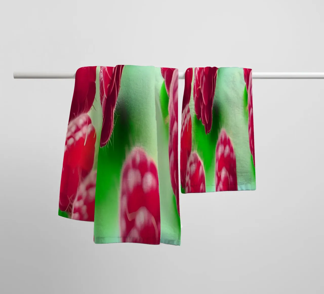Lamponi_stile_A_3 asciugamano da bagno da Pink- und LoveArt by LK