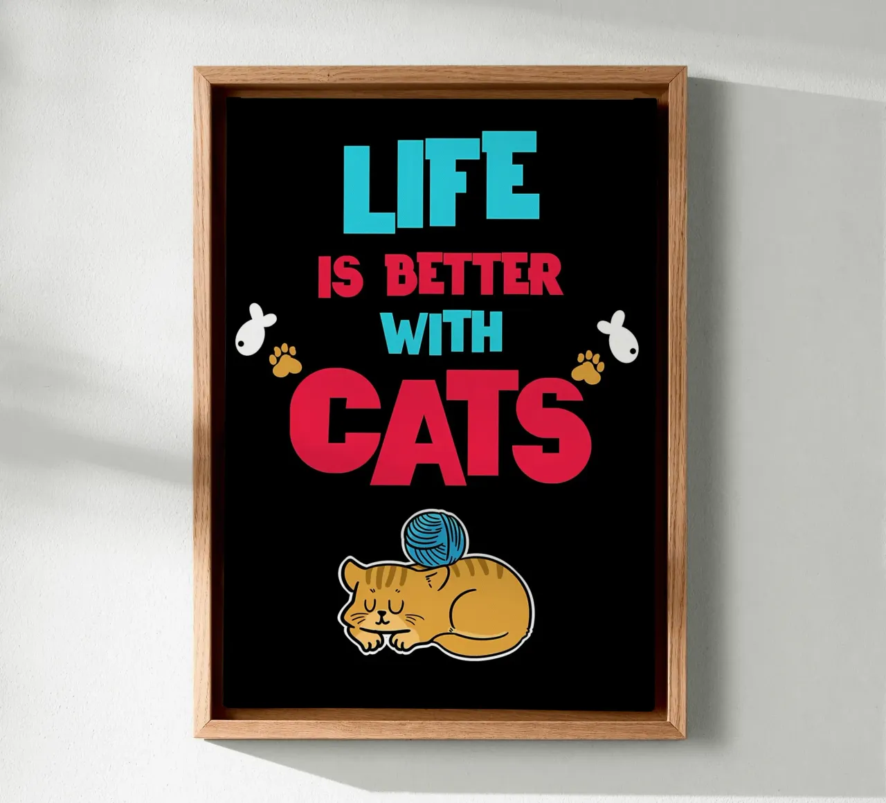 Mieux vivre avec les chats Chat toile de Bartosz Powalka