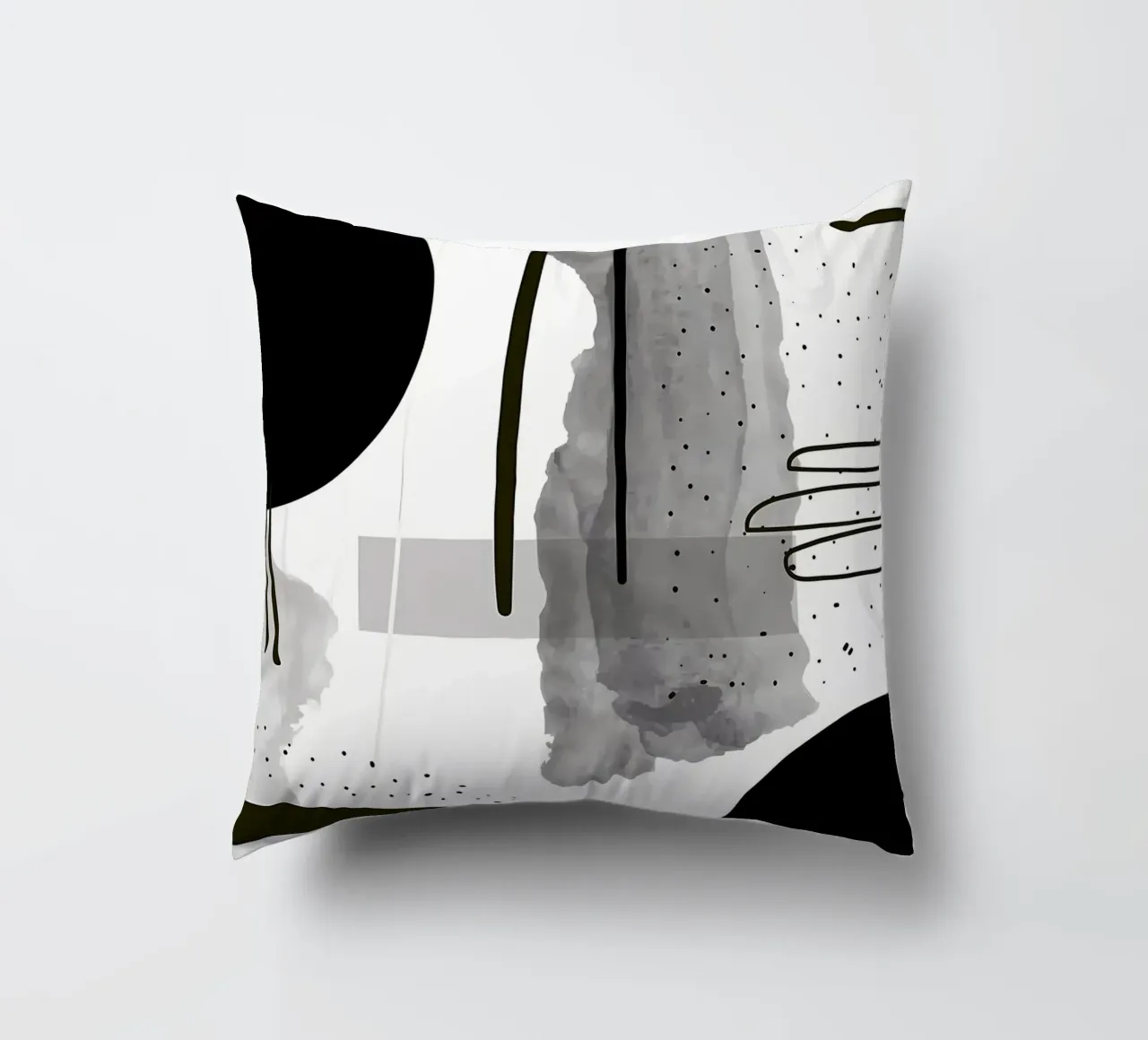 Acquerello astratto 024 cuscino da Aiden Garcia