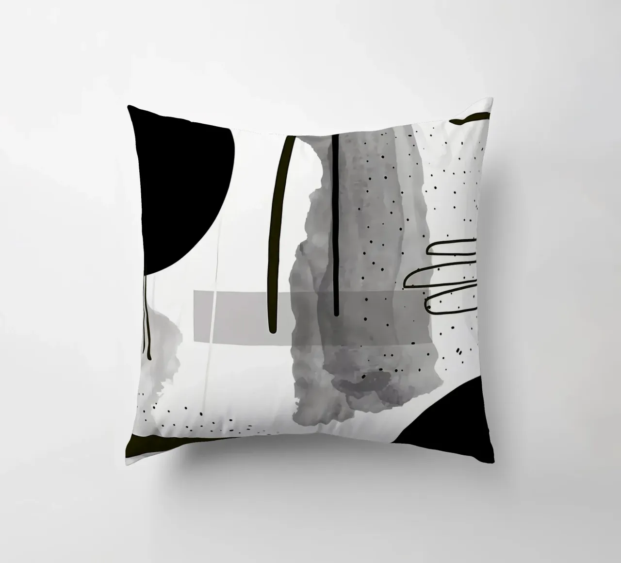 Acquerello astratto 024 cuscino da Aiden Garcia