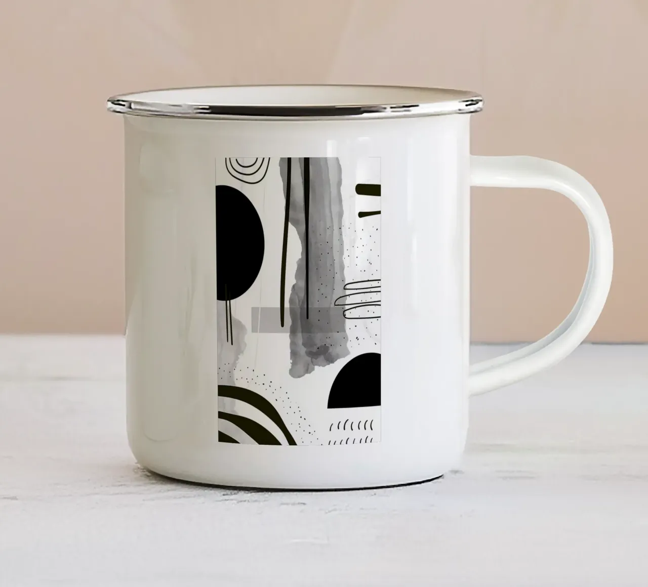 Acquerello astratto 024 tazza in smalto da Aiden Garcia