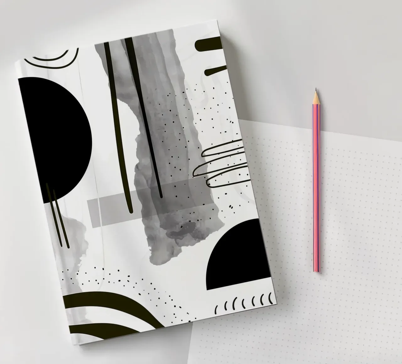 Abstract Watercolor 024 notebook by Aiden Garcia