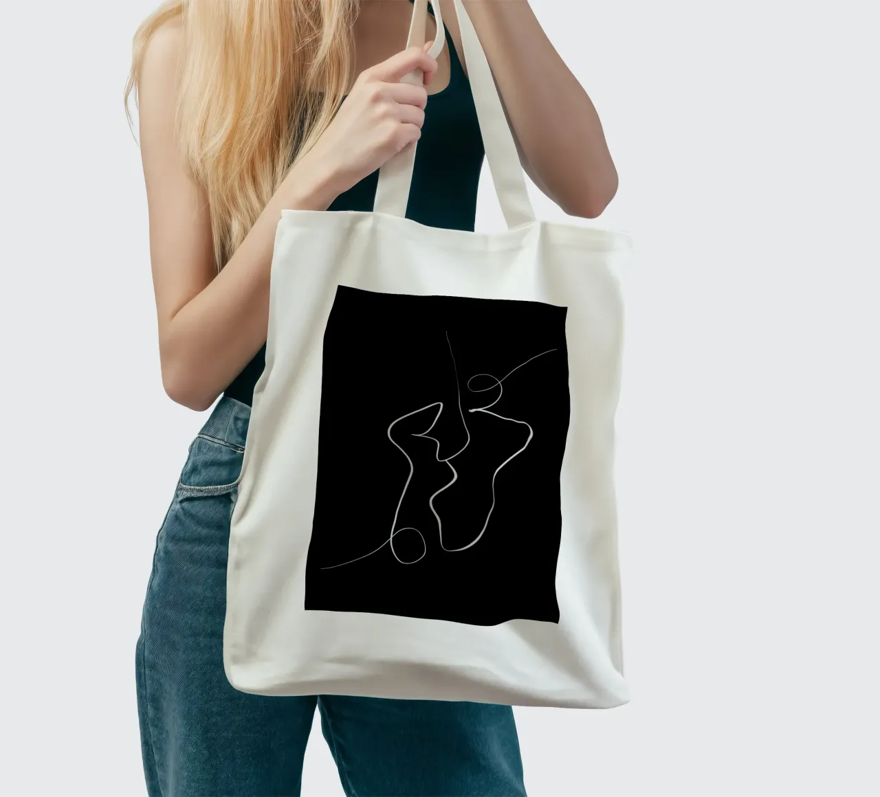 Connected borsa in juta da Graphite