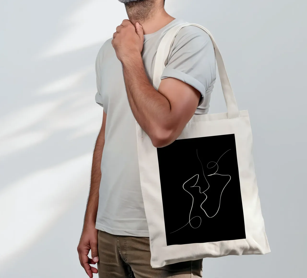 Connected borsa in juta da Graphite