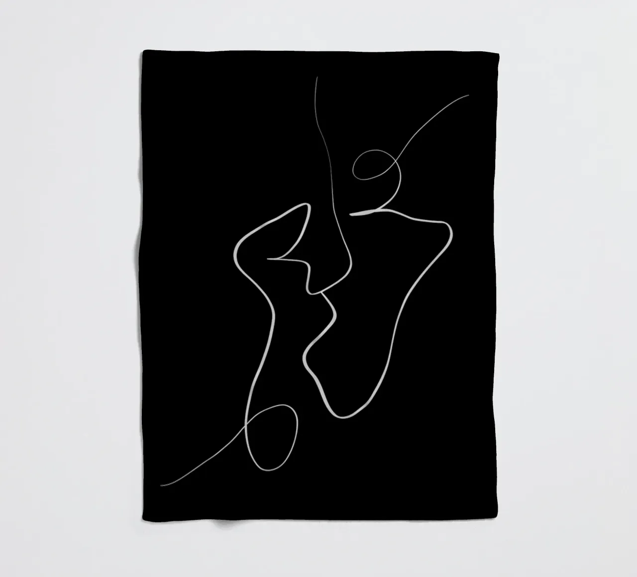 Connected fleecedeken van Graphite