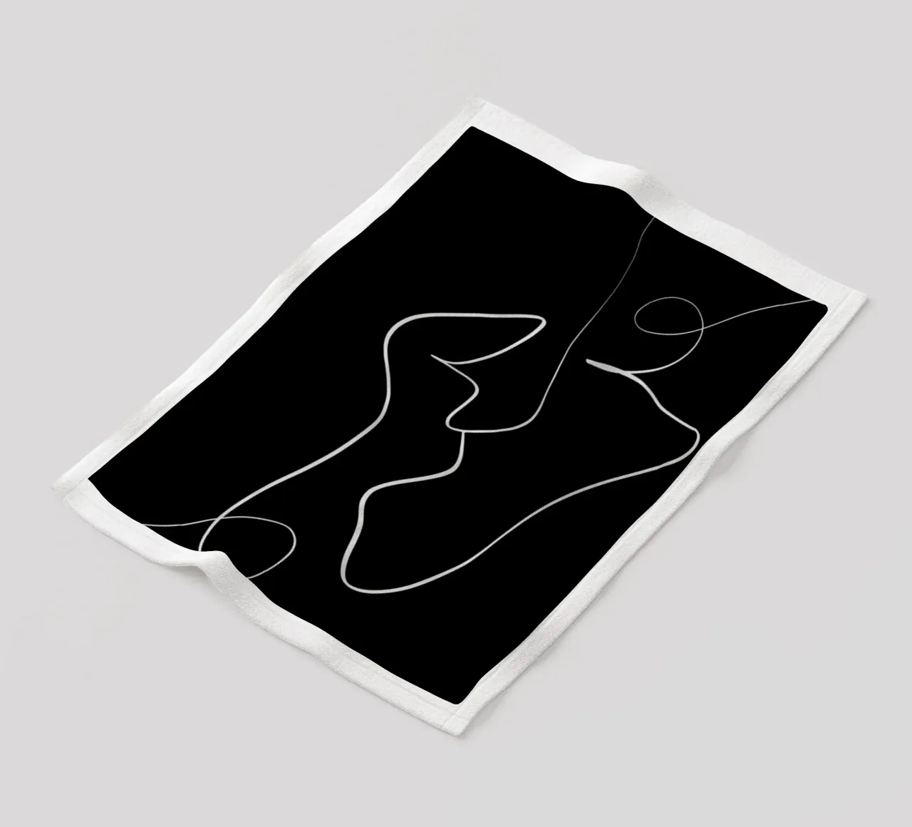 Connected fleecedeken van Graphite