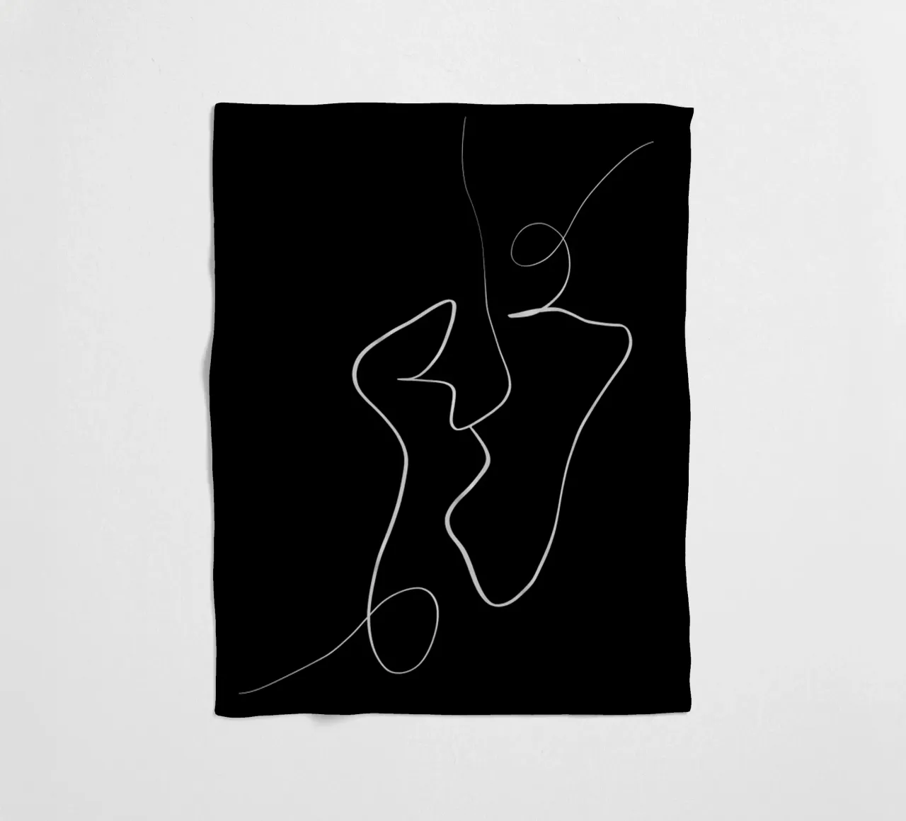 Connected fleecedeken van Graphite