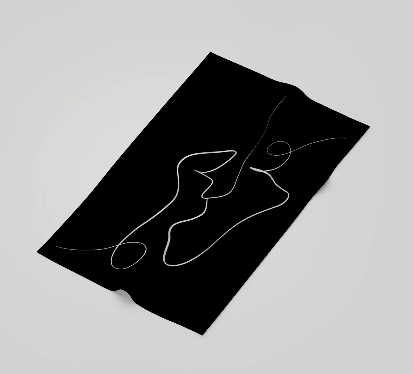 Connected Strandtuch von Graphite