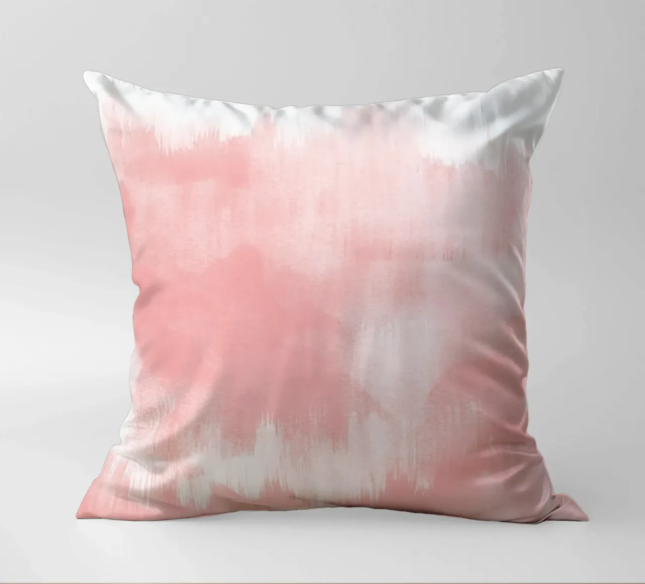 Pennellate di acquerello rosa cuscino da NouveauPrints