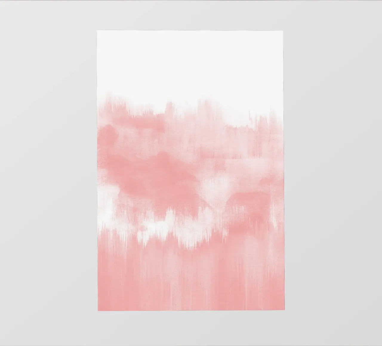Pennellate di acquerello rosa pellicola backlit da NouveauPrints
