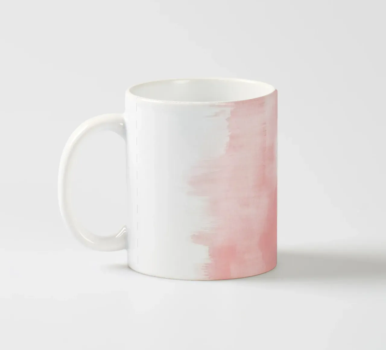Pennellate di acquerello rosa tazza in ceramica da NouveauPrints