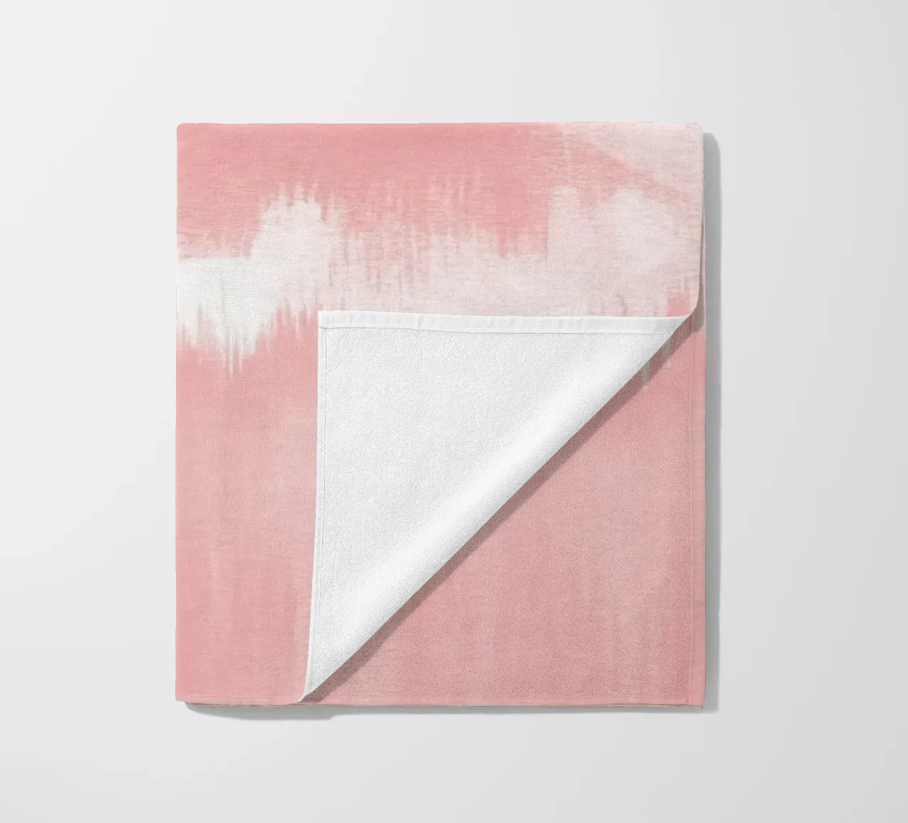 Pennellate di acquerello rosa telo mare da NouveauPrints