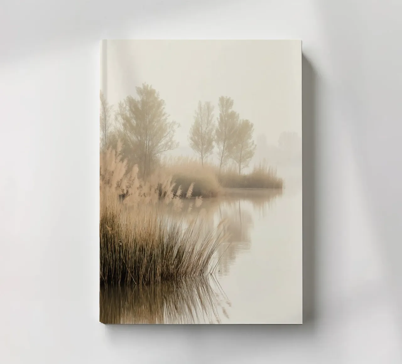Misty Lake notebook by Indigo Tides Art