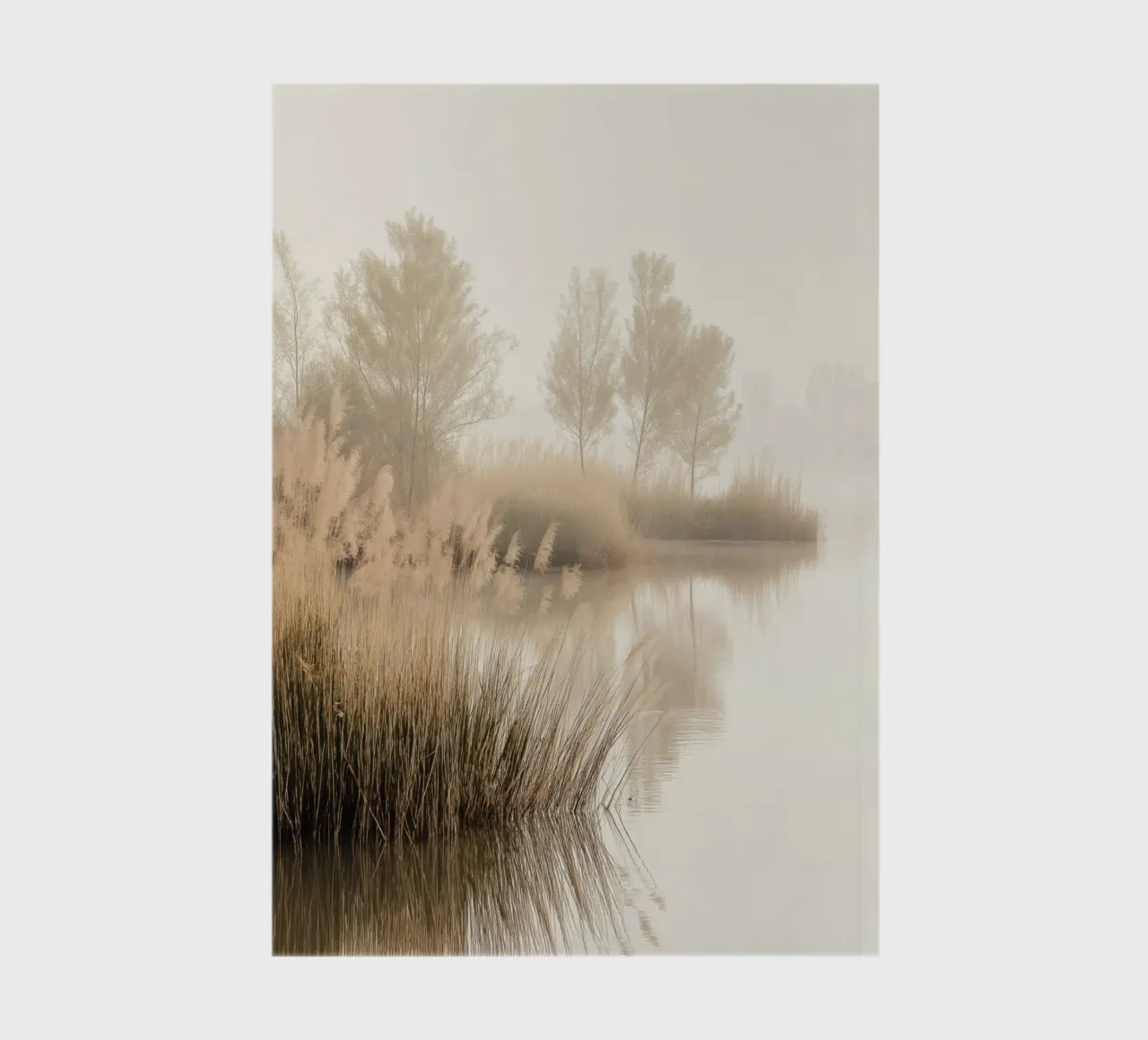 Misty Lake notebook by Indigo Tides Art