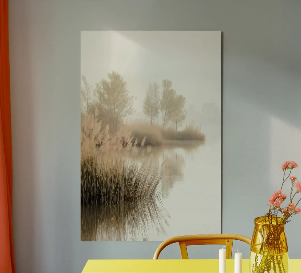 Lago Nebbioso alluminio dibond da Indigo Tides Art