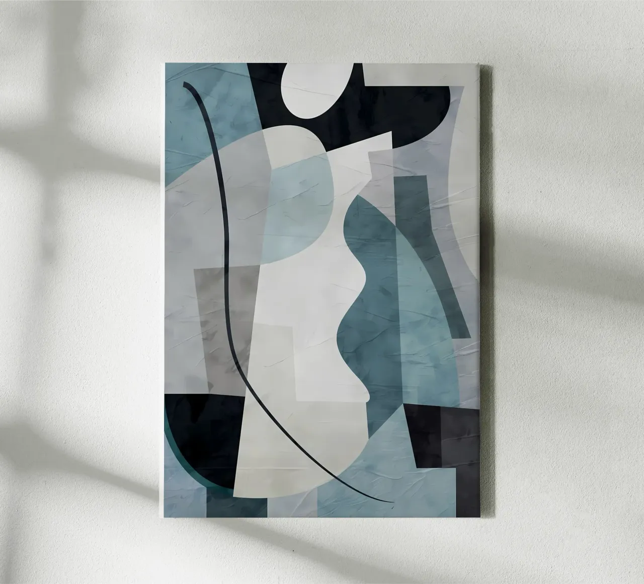 GEOMETRISCH ABSTRACT 247A canvas met Baklijst van Aiden Garcia