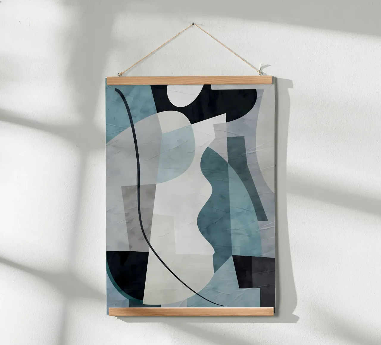 ASTRATTO GEOMETRICO 247A poster con telaio in plastica da Aiden Garcia