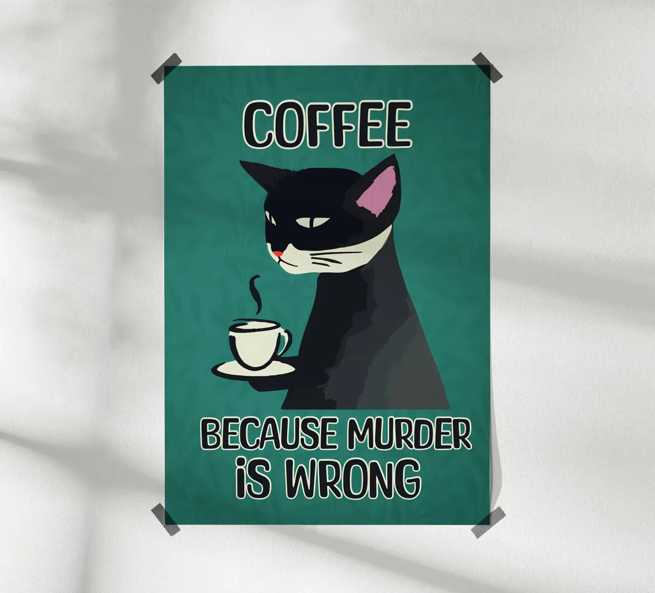 L'omicidio del caffè per gatti è sbagliato carta hahnemühle da Bartosz Powalka