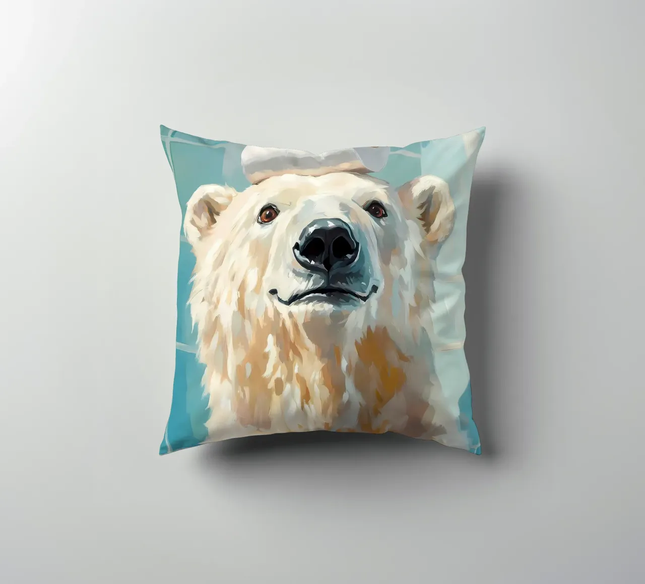 Orso polare con carta igienica cuscino da Adrian Patel