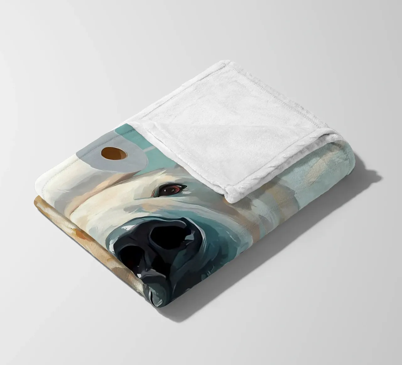 Orso polare con carta igienica coperta in pile da Adrian Patel