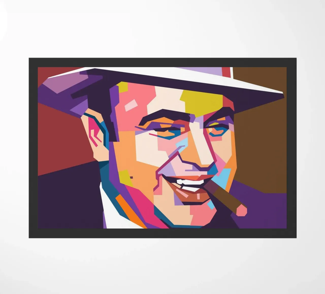 La pop art dell'iconico gangster mafioso Al Capone zerbino da Hantamrata