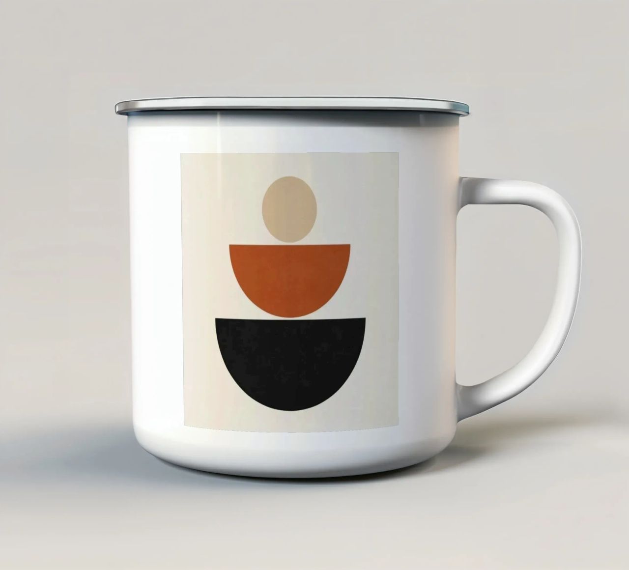 arte non complicata n. 13 tazza in smalto da Maria studio