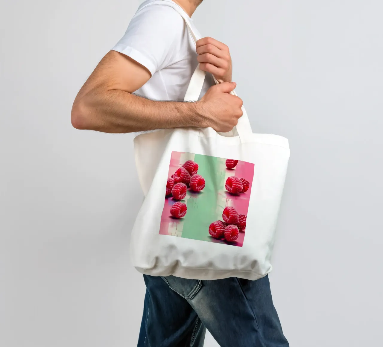 Lamponi_stile_A_4 borsa in juta da Pink- und LoveArt by LK