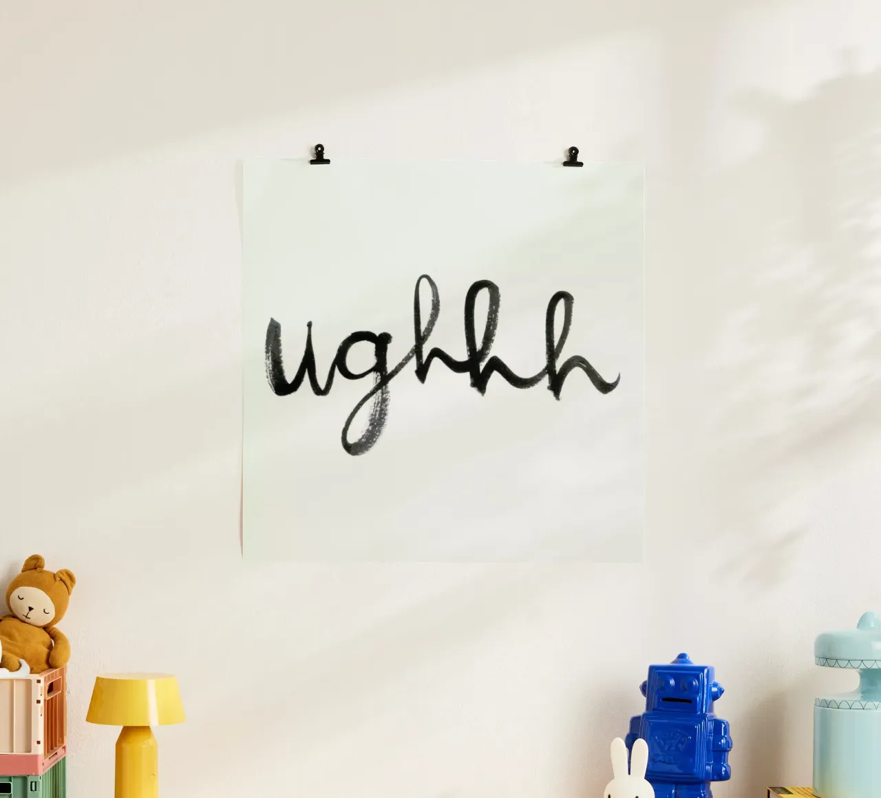 Ughhh poster con telaio in alluminio da Dead Language