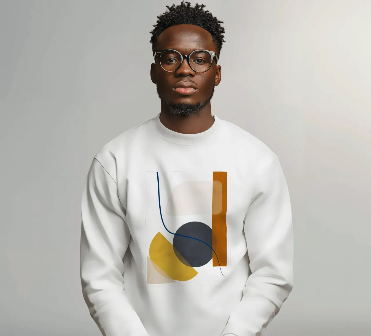 GEOMETRICO MINIMALISTA 78B felpa da Aiden Garcia