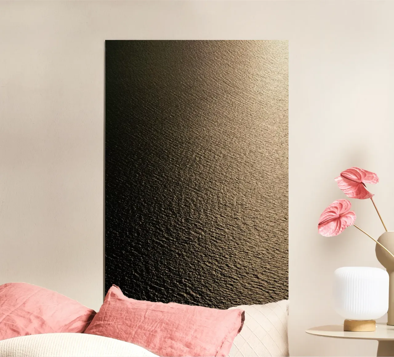 Golden Sunset poster con telaio in legno da Studio Nahili