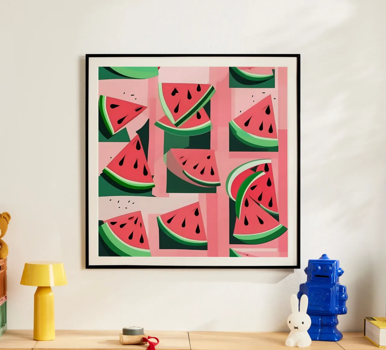 Pastèque_style_A_2 poster de Pink- und LoveArt by LK