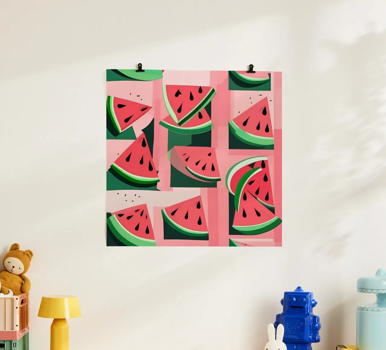 Pastèque_style_A_2 poster de Pink- und LoveArt by LK