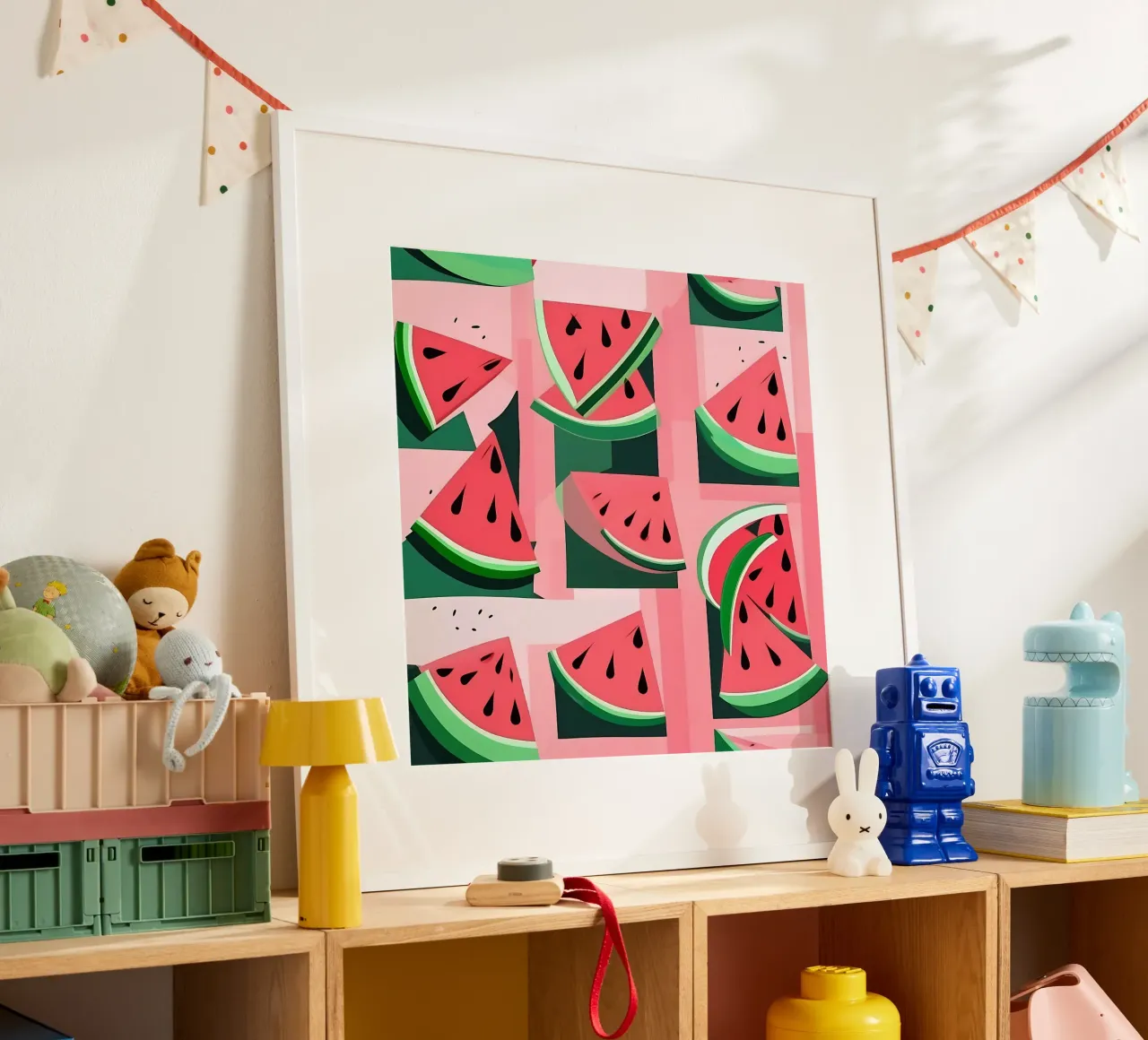 Pastèque_style_A_2 poster de Pink- und LoveArt by LK