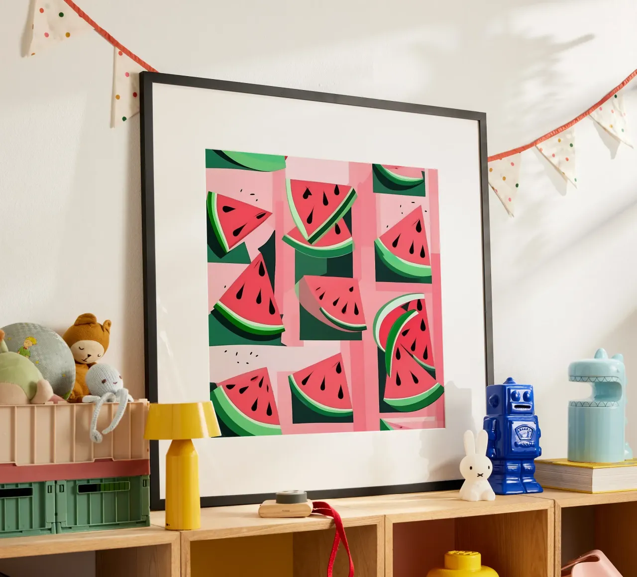 Pastèque_style_A_2 poster de Pink- und LoveArt by LK