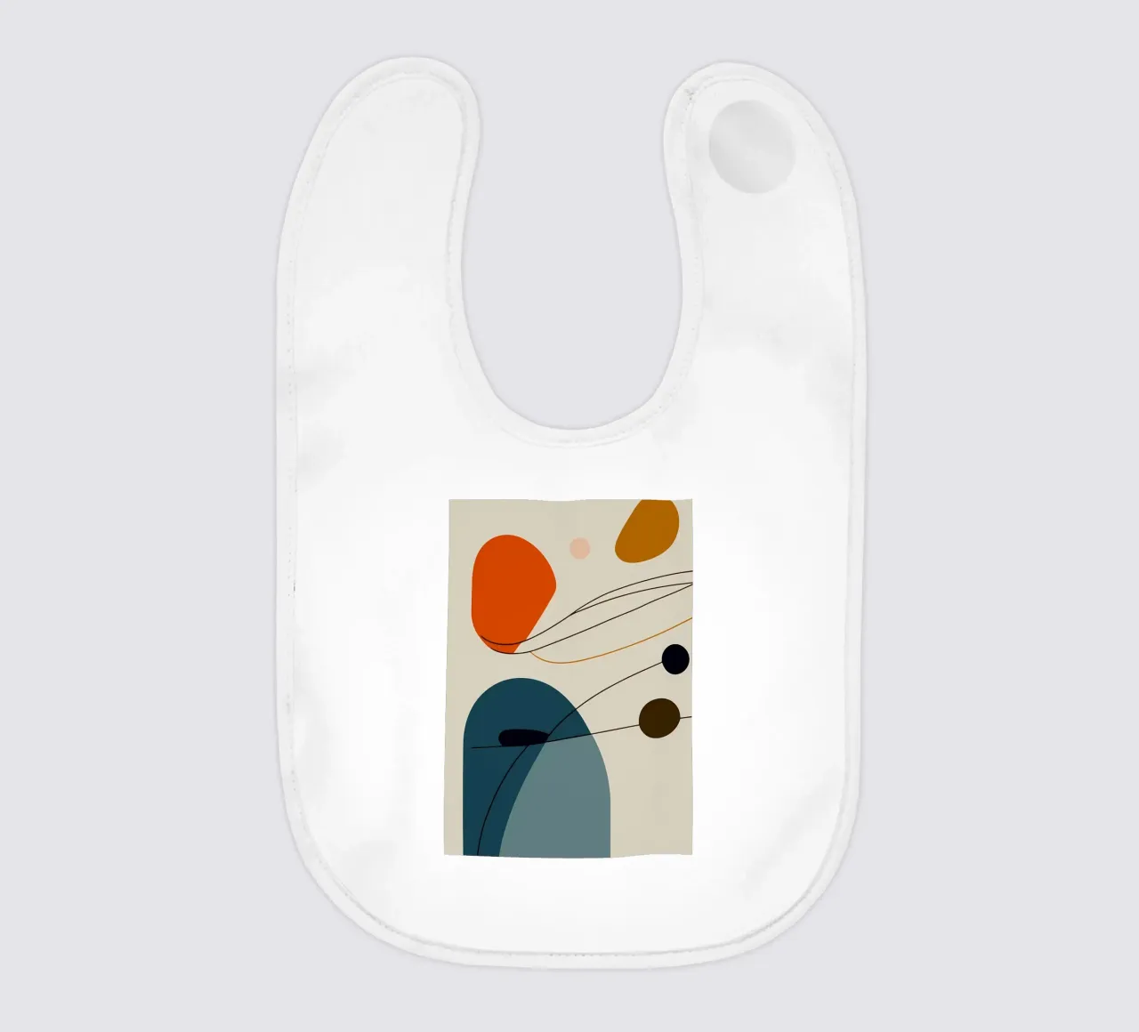 Abstract Art baby bib by Aiden Garcia