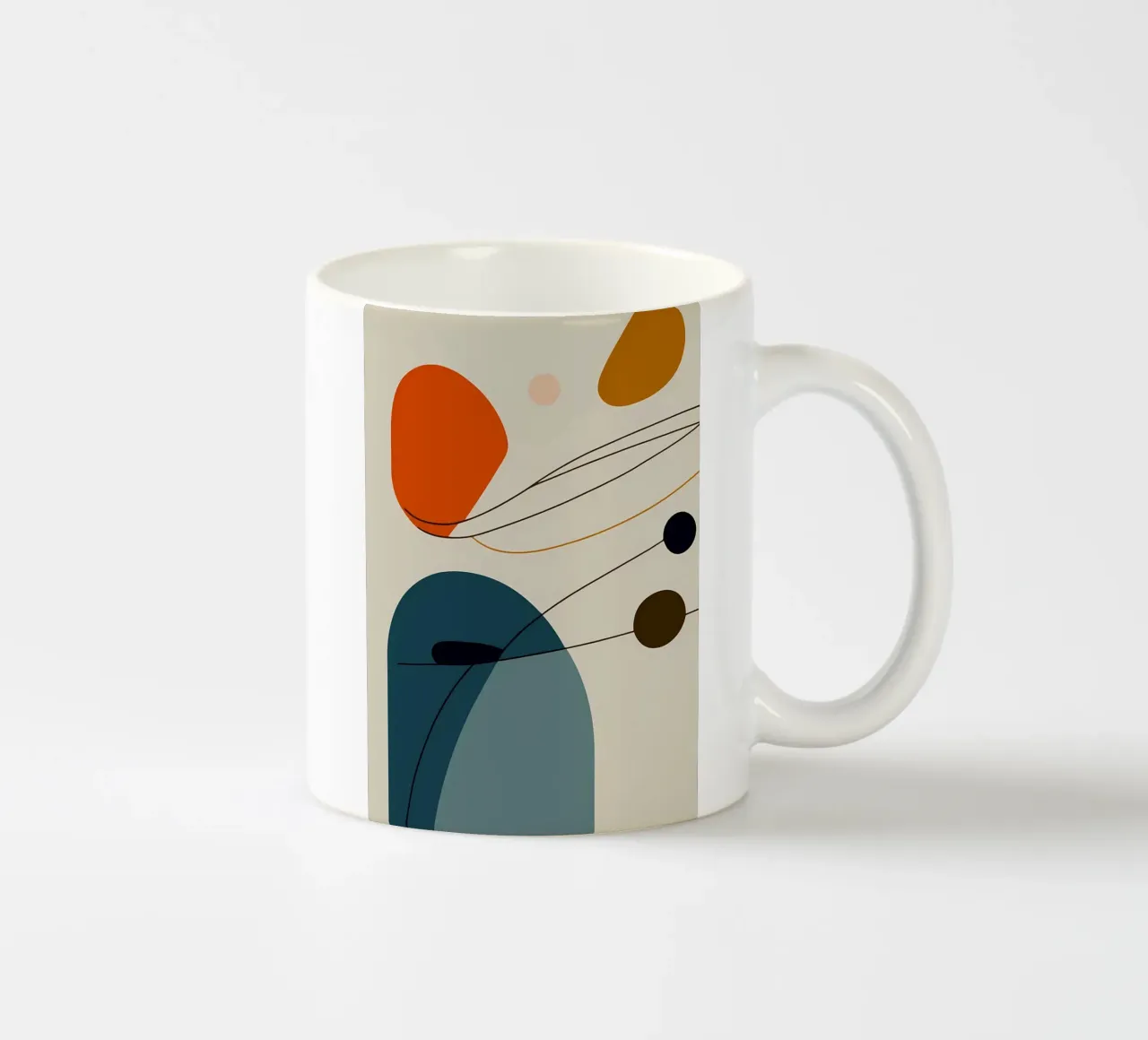 Abstracte kunst keramische mok van Aiden Garcia