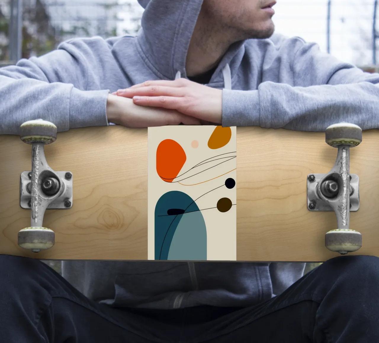 Abstract Art sticker by Aiden Garcia