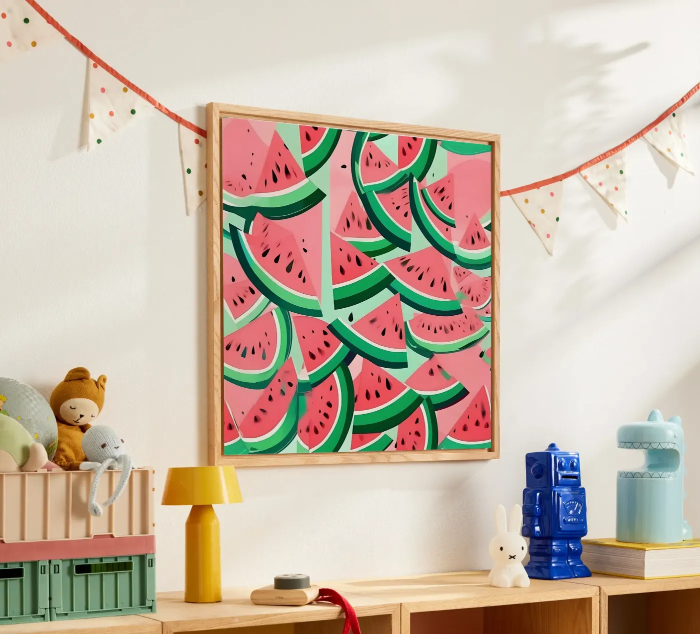 Watermelon_style_A_3 Acryl-Glas von Pink- und LoveArt by LK