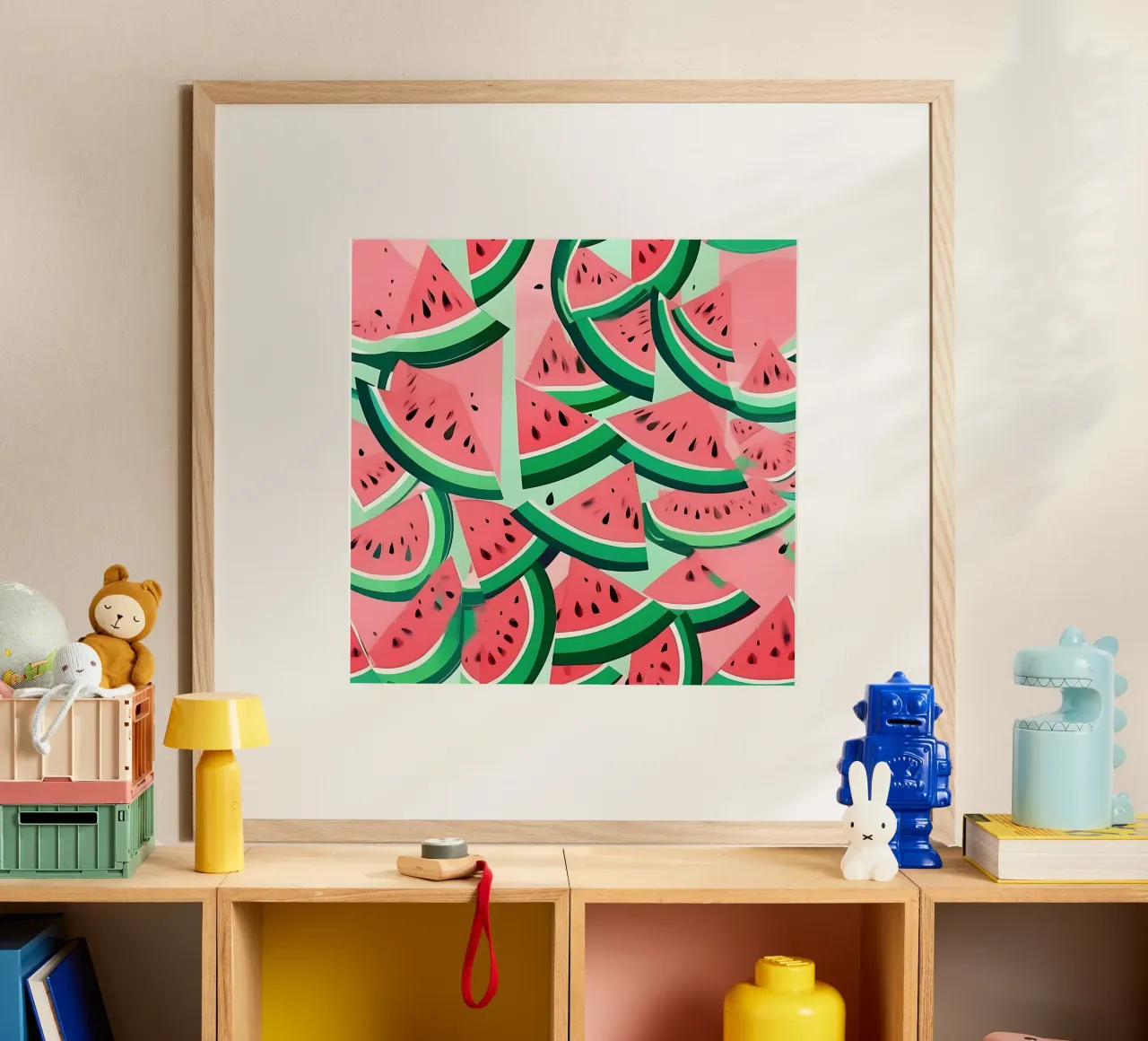 Pastèque_style_A_3 poster de Pink- und LoveArt by LK