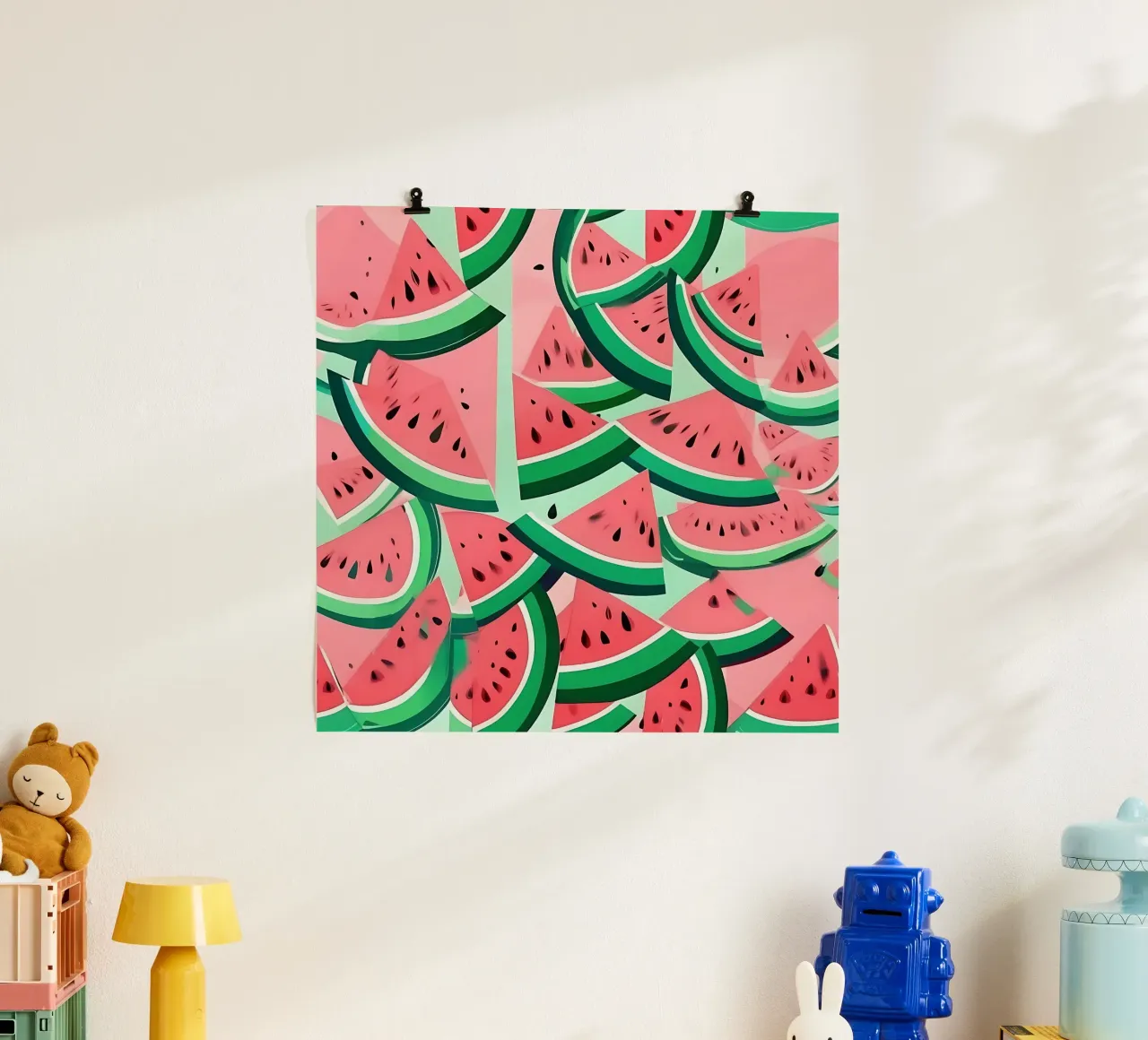 Pastèque_style_A_3 poster de Pink- und LoveArt by LK