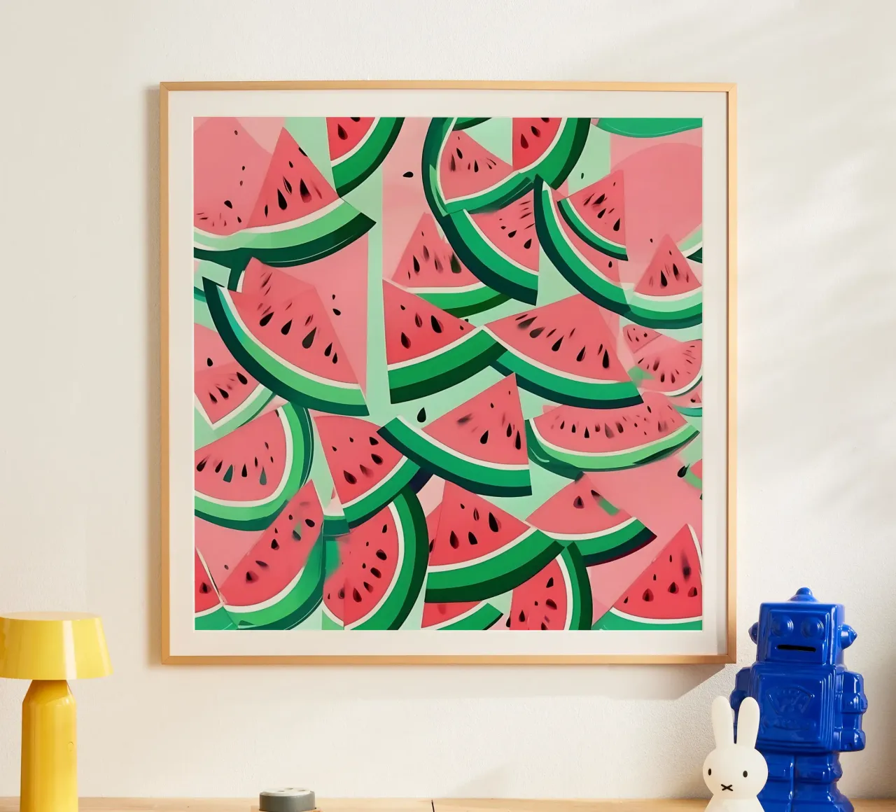 Pastèque_style_A_3 poster de Pink- und LoveArt by LK