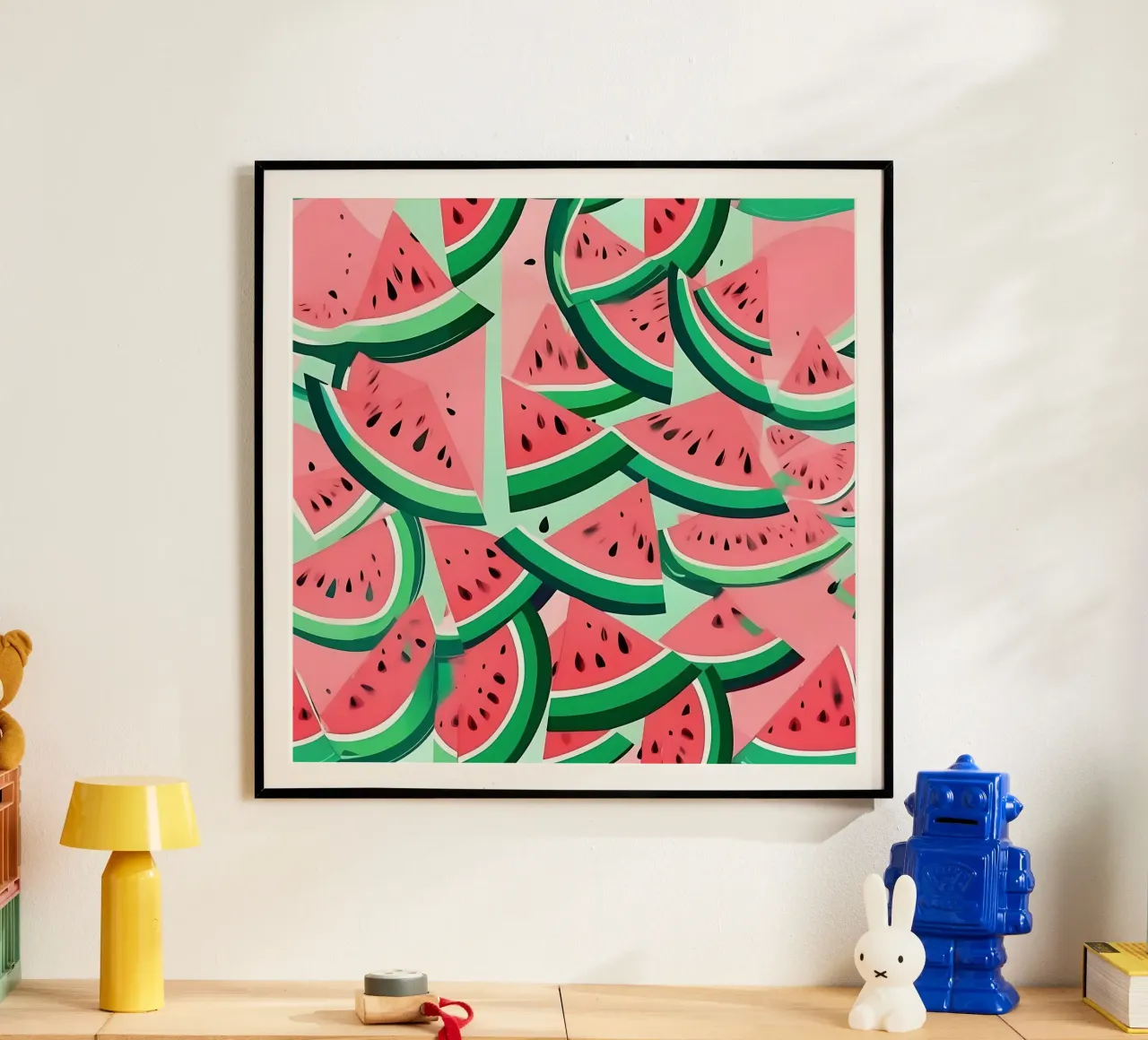 Pastèque_style_A_3 poster de Pink- und LoveArt by LK