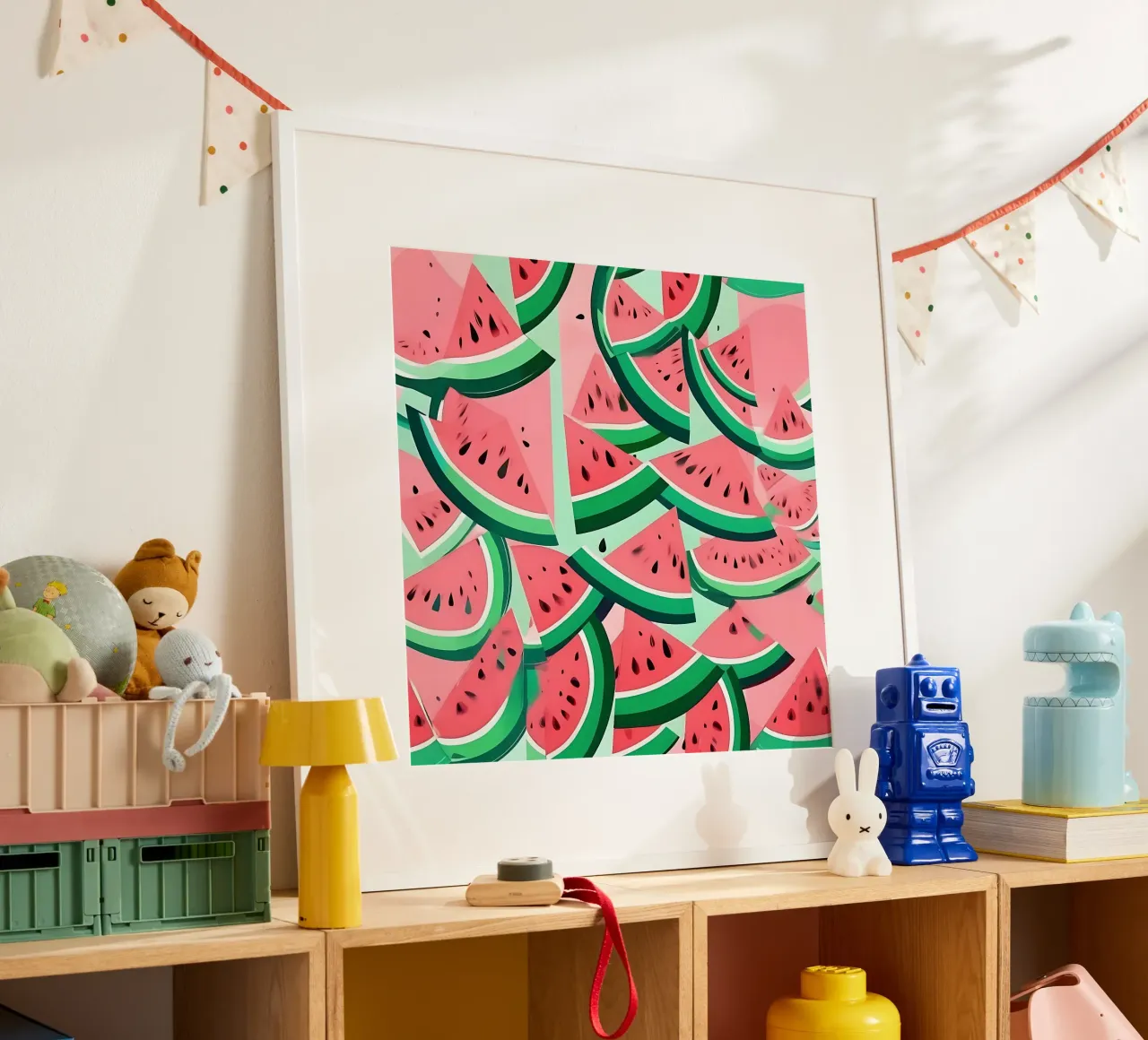 Pastèque_style_A_3 poster de Pink- und LoveArt by LK